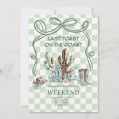 ウエスタンデザートバチェロレッテ 招待状 (正面)