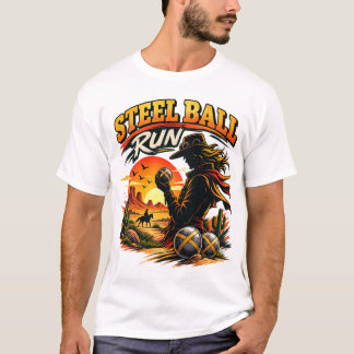 ウエスタンデザートライダーリトロシルエット Tシャツ