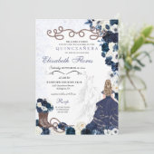 ウエスタンネイビーブループリンセスチャラキンセニェラ 招待状 (スタンド正面)