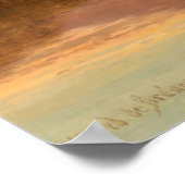 ウエスタンハイランドランドスケープヴィンテージ絵画ランチ ポスター (角)