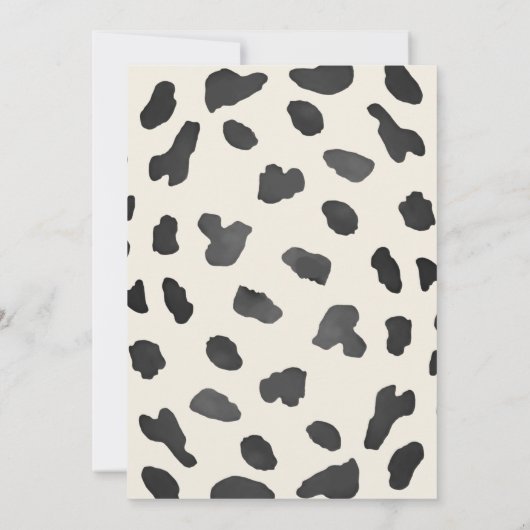 ウエスタンハウディベビーカウボーイベビーシャワー 招待状 (裏面)