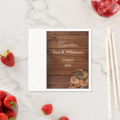 ウエスタンハットとラッソの卒業党 スタンダードカクテルナプキン (インサイチュ)