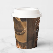 ウエスタンハットとラッソの卒業党 紙コップ (右)