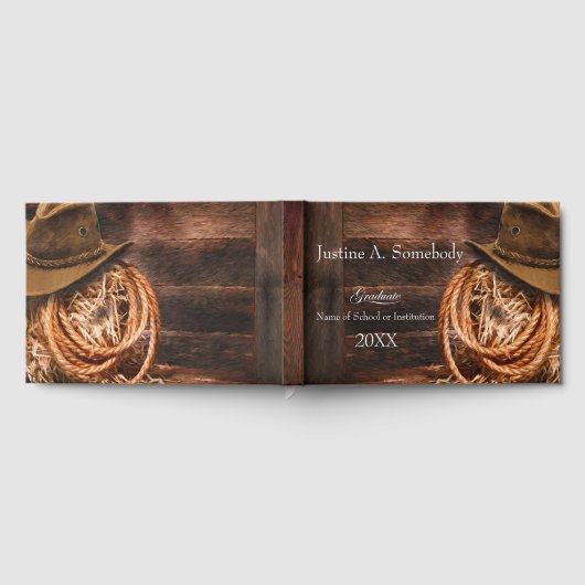 ウエスタンハットとラッソの卒業式パーティー ゲストブック (全面)