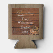 ウエスタンハットとラッソの卒業式パーティー 缶クーラー (正面)