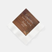 ウエスタンハットとラッソの卒業用紙ナプキン 縁ありカクテルナプキン (角)