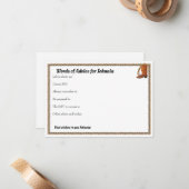 ウエスタンハットとラリアットの大学院アドバイス ノートカード (正面/裏面インサイチュ)