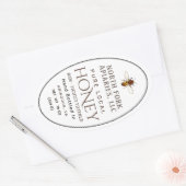 ウエスタンハネビークイーンラインジャールラベル 楕円形シール (封筒)