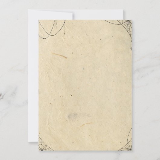 ウエスタンハロウィーン誕生日ホームダウンカウボーイ 招待状 (裏面)