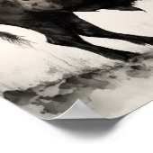 ウエスタンバッファローアートプリントポスター ポスター (角)