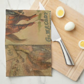 ウエスタンバッファロービルワイルドウェスト キッチンタオル (四つ折り)