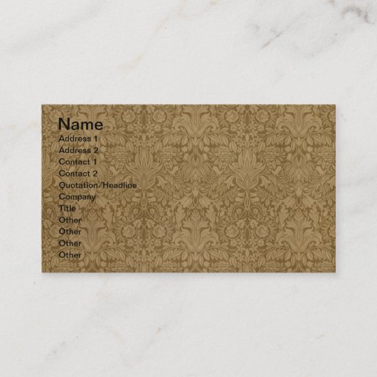 ウエスタンバッファロービルワイルドウェスト 名刺 (正面)