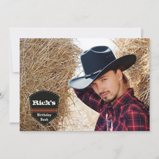 ウエスタンバナーフォト招待状 招待状 (正面)