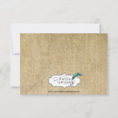 ウエスタンバーラップ応答カード 出欠カード (裏面)