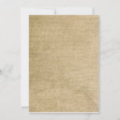 ウエスタンバーラップ結婚式招待状 招待状 (裏面)