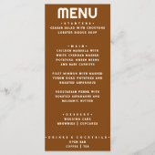 ウエスタンバーンオレンジブルモダンスカル結婚ズ メニュー (正面)