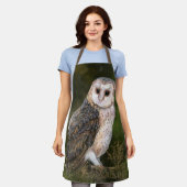 ウエスタンバーンフクロウエプロン エプロン (着用した状態)