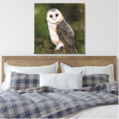 ウエスタンバーンフクロウカンバスプリント絵画- s キャンバスプリント (インサイチュ (寝室))