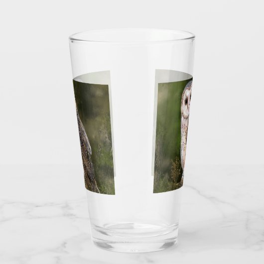 ウエスタンバーンフクロウガラス タンブラーグラス (右)