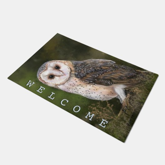 ウエスタンバーンフクロウドオーマ ドアマット (アングル)