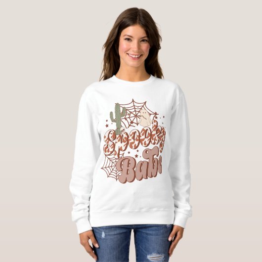 ウエスタンバ不気味ベ幽霊ハロウィーン スウェットシャツ (正面フル)