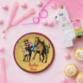 ウエスタンパーティーステアレスリング紙プレート ペーパープレート (パーティー)