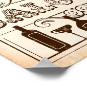 ウエスタンパーティープリントサルーンサイン ポスター (角)