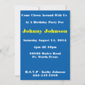 ウエスタンパーティーロデオピエロとブルパーソナライズ 招待状 (裏面)