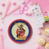 ウエスタンパーティーヴィンテージ女性のカーボーイFixin'取得Wester ペーパープレート (パーティー)