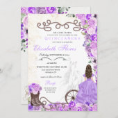 ウエスタンパープルプリンセスフローラチャラキンセアニラ 招待状 (正面/裏面)