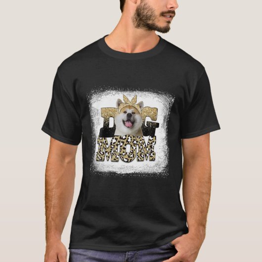 ウエスタンヒョウ柴犬母の日 Tシャツ (正面)