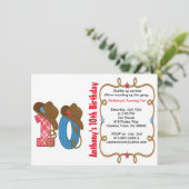 ウエスタンビッグテンボーイ誕生日招待状 招待状 (スタンド正面)