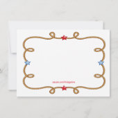 ウエスタンビッグワンボーイ誕生日招待状 招待状 (裏面)