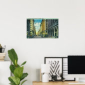 ウエスタンビューの7番目の通りから春通り ポスター (ホームオフィス)