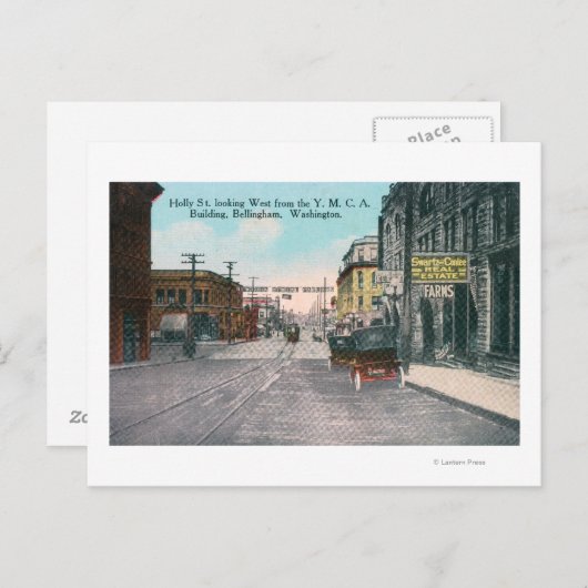 ウエスタンビューオブホリー通りfrom YMCA Bldg ポストカード (正面/裏面)