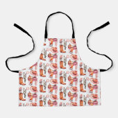 ウエスタンピンクオレンジ女性のカーボーイ エプロン (正面)