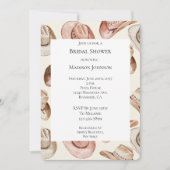 ウエスタンピンククリーム女性のカーボーイハッツブライダルシャワー 招待状 (正面)