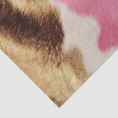 ウエスタンピンククリーム金ゴールド女性のカーボーイ牛革 薄葉紙 (詳細)