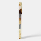 ウエスタンピンククリーム金ゴールド女性のカーボーイ牛革 Case-Mate iPhoneケース (裏面 / 右)