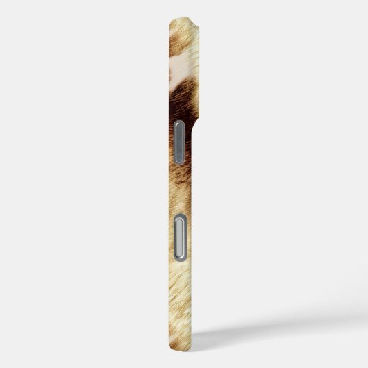 ウエスタンピンククリーム金ゴールド女性のカーボーイ牛革 Case-Mate iPhoneケース (裏面 / 右)