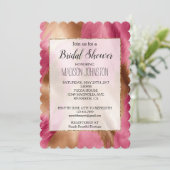 ウエスタンピンクグラム金ゴールド女性のカーボーイコウィド 招待状 (スタンド正面)