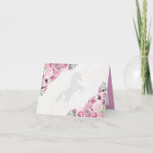 ウエスタンピンクチャラキンセアニェラサンキューカード 招待状 (裏面)