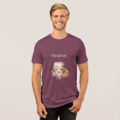 ウエスタンピンクフローラ女性のカーボーイカウボーイハット トライブレンドＴシャツ (正面全面)