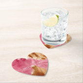 ウエスタンピンクブラウンクリーム女性のカーボーイ牛革 ペーパーコースター (インサイチュ)