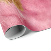 ウエスタンピンクブラウンクリーム女性のカーボーイ牛革 ラッピングペーパー (ロールコーナー)