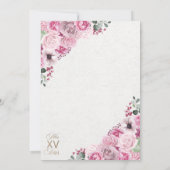 ウエスタンピンクプリンセスフローラチャラキンセニェラ 招待状 (裏面)