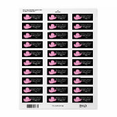 ウエスタンピンク女性のカーボーイハット ラベル (フルシート)