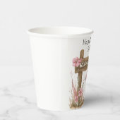 ウエスタンピンク女性のカーボーイワイルドウエストホース誕生日 紙コップ (右)