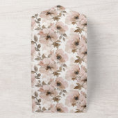 ウエスタンピンク結婚フローラ オールインワン招待状 (外側)