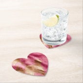 ウエスタンピンク金ゴールドブラウン女性のカーボーイ牛革 ペーパーコースター (インサイチュ)